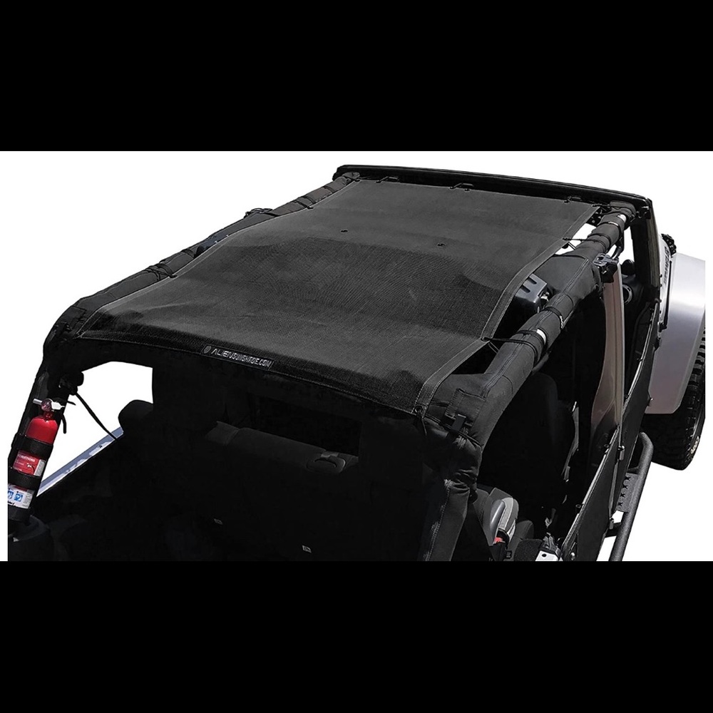 Jeep Sun Shade - by Aliensunshade -Black